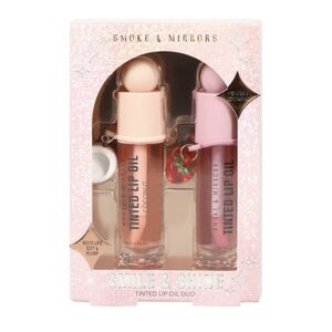 Smoke & Mirrors Smile & Shine Tinted Lip Oil Duo - Peach & Pink